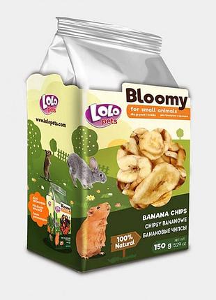 Herbal для гризунів бананові чіпси 150 г lolopets 74112