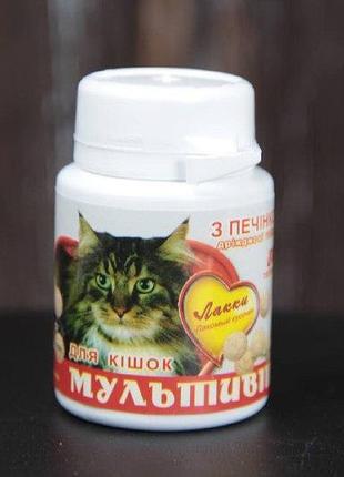 Лаккі мультивіт з печінкою 90 тб