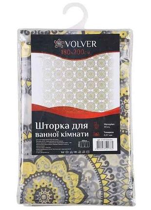 Штора для ванної 180*200см vestre пева арт.51419 тм volver