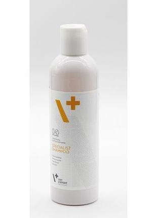 Шампунь антибактеріальний для котів і собак vetexpert specialist shampoo, 250 мл