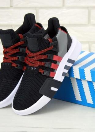 Мужские кроссовки adidas eqt black/red