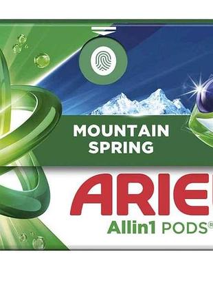 Капсули для прання 22шт pods all-in-1 гірське джерело тм ariel