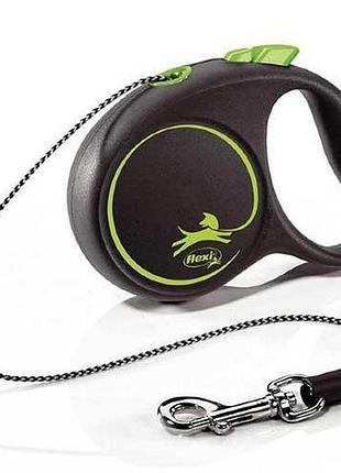 Рулетка flexi (флекси) design трос xs 8кг3м зелений
