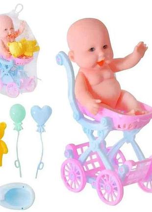 Пупс 12см колясок горшок арт.le566h-10 тм 7toys