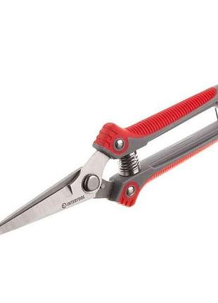 Секатор 200мм для винограду 200мм inox двокомпонентна рукоятка ft-1015 тм intertool