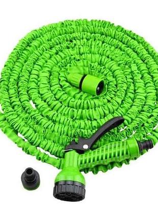 Шланг поливальний розтяжний 7,5-22,5м зелений (75ft) з пістолетом magic hose тм китай