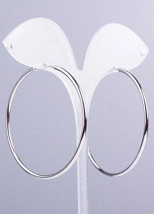Сережки xuping кільця родій s-2мм+- d-53мм+-