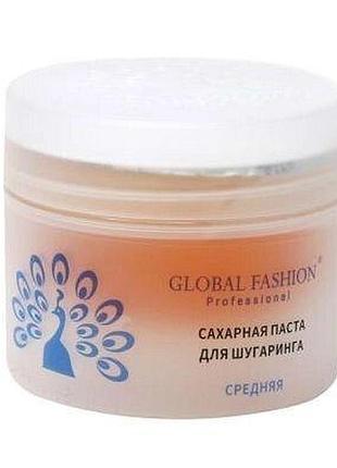 Цукрова паста для шугарингу global fashion середня 200мл