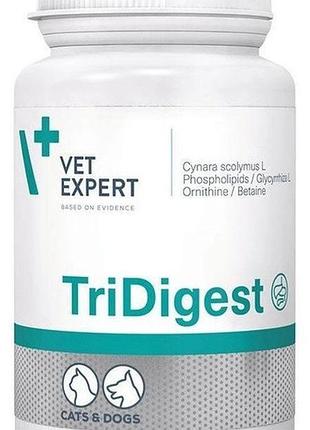 Vetexpert tridigest, добавка, що підтримує травлення у собак і кішок 40 таб.