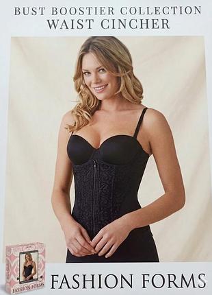 Корсет bust boostier collection fashion forms черного цвета м, l 5012