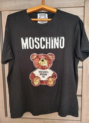 Футболка moschino, оригинал р xl/xxl