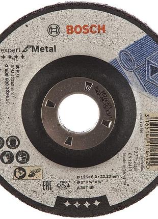 Диск шлифовальный bosch professional по металлу expert for metal 125х22.23мм