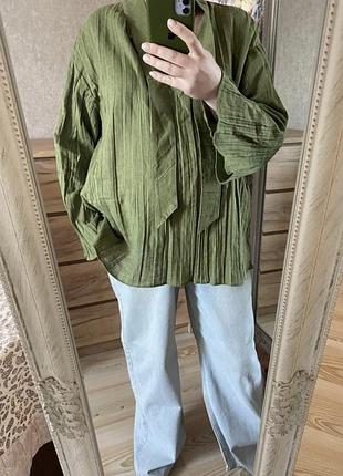 Новая модная свободная блуза 52-56 р zara