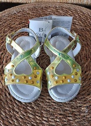 Детские босоножки g&amp;b baby размер 22, стелька 14.5см,новые.