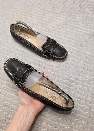 Лоферы tod's 41р. 26.5 см кожаные original