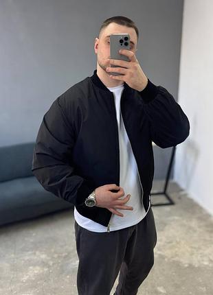 Мужской бомбер keep ⚫️ стильная куртка весна/осень s-xl