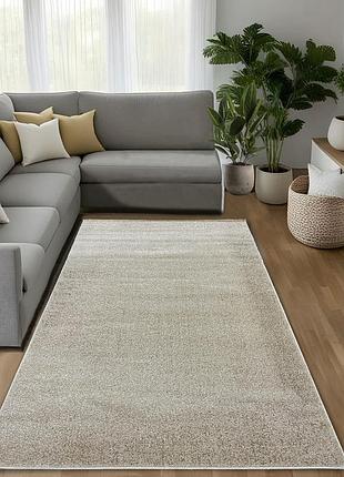Килим 3.0 х 4.0 м світло - бежевий soft shine l.beige 00000a