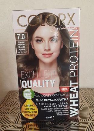 Крем-фарба для волосся colorx 50мл №7.0