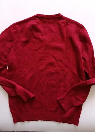 Пуловер чоловічий вовняний benetton burgundy  р.м 4