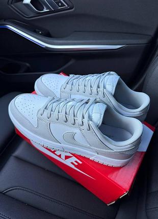 Nike sb dunk low white grey 2