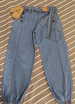 Джинсовые летние брюки lee cooper для девочки 11–12 лет