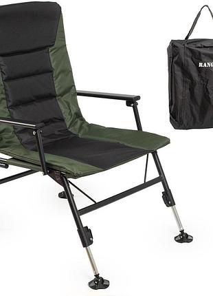 Кресло карповое для рыбалки отдыха на природе с чехлом до 140кг ranger wide carp lux sl-115 ra 2260