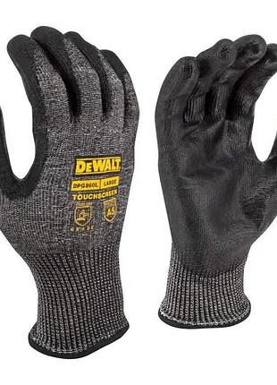 Рукавички робочі dewalt універсальні р.9 з високою hppe + скловолокно поліуретан 2