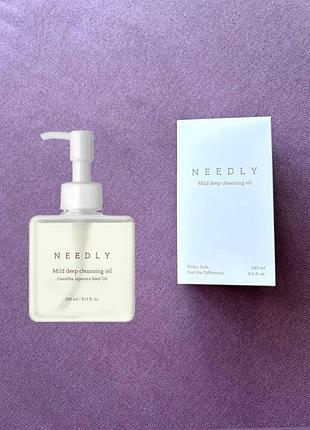 Needly mild deep cleansing oil гідрофільна олія для глибокого та делікатного очищення шкіри 240 ml