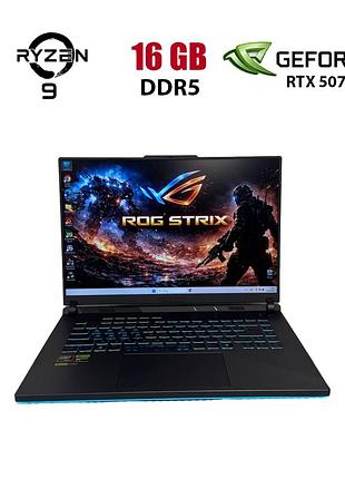 Игровой ноутбук asus rog strix g16 g614pp / 16" (1920x1200) ips / amd ryzen 9 7945hx (16 (32) ядра по 2.5 - 5.4 ghz) / 16 gb ddr5