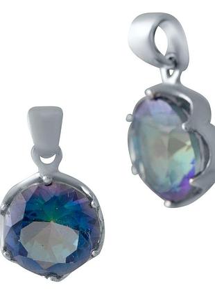 Серебряная подвеска высокогокачества с мистик топазом 2.175ct (2022558)