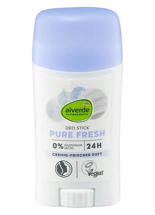 Дезодорант-стик alverde naturkosmetik pure fresh нежная свежесть, 50 мл