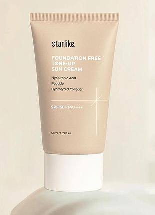 Сонцезахисний крем для обличчя starlike padefree tone up 50 мл
