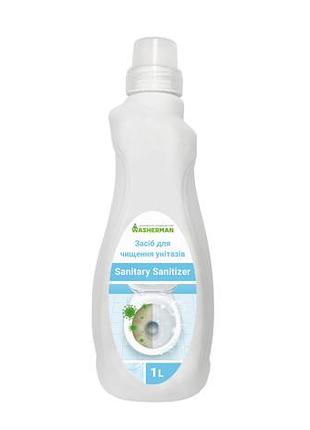 Средство для чистки унитазов sanitary sanitizer, туалетный утенок, 1 л