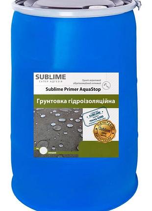 Грунтовка гідроізоляційна глибокопроникна з антисептиком 1:4 sublime primer aquastop euro 200 л