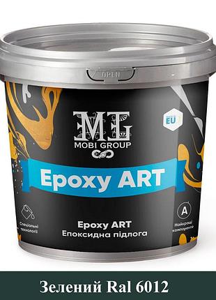 Эпоксидный наливной пол epoxy art 1 кг зеленый
