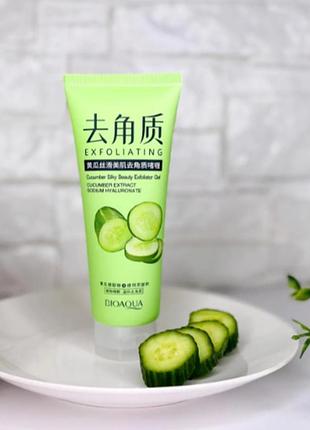 Ексфоліант з екстрактом огірка пілінг - скатка bioaqua plant extraction you intoxicated shower exfoliator cucumber 120мл