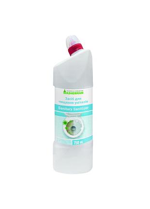 Средство для чистки унитазов sanitary sanitizer, туалетный утенок, 750 мл