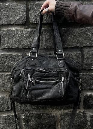 Шкірянка y2k сумка nunoo mille washed bag/viba balensiaga