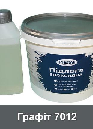Епоксидна наливна підлога для складу та гаража plastall™ 1кг графіт