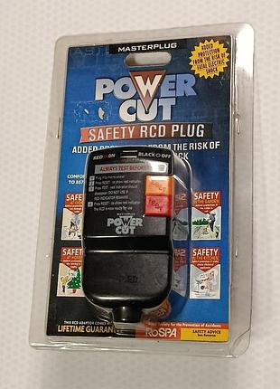 Адаптер безопасности masterplug (модель power cut), который предназначен для защиты от поражения электрическим током.