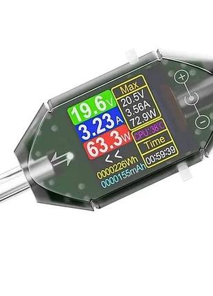 Тестер dc atorch dt550, 600w 4.5-50v max 12a, вольт-амперметр, вимірювач потужності, ємності батарей