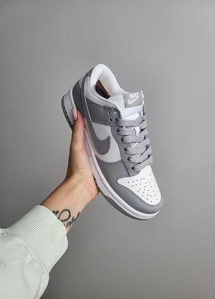 Кроссовки женские nike sb dunk low grey