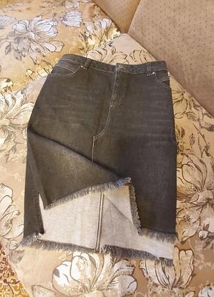 Спідничка джинсова, тягнеться