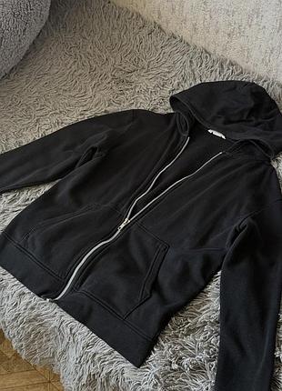 Zip худі зіп худі жіноче чорне hm