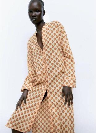 Zara  міді сукня плаття сорочка миди платье