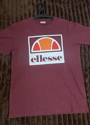 Футболка в стилі ellesse бордова розмір s
