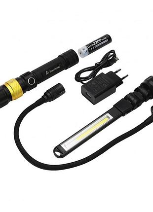 Фонарь профессиональный mactronic beemer 4 (350 lm + uv 390 nm) ultraviolet focus usb recharg (pwl0021)