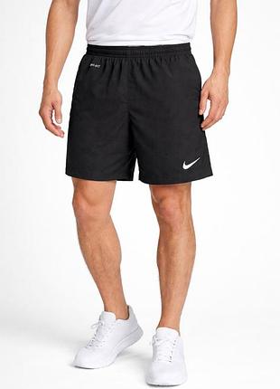 Шорты мужские спортивные nike dri-fit черные для тренировок m l