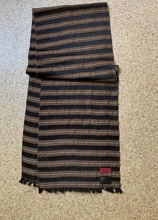Шкаф шарфик шерсть шелк от hugo boss 170х29 см