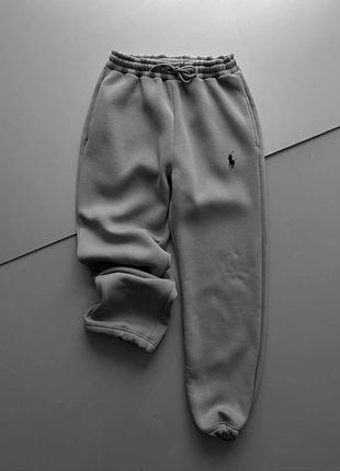 Спортивные штаны мужские / женские серые осенние весенние летние оверсайз polo ralph lauren